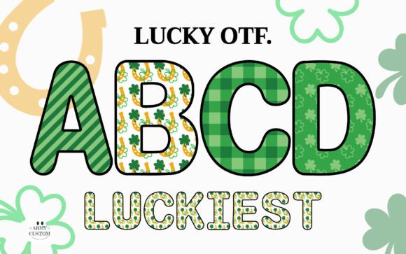 Army Lucky: A Festive Font for St. Patrick's Day Designs
