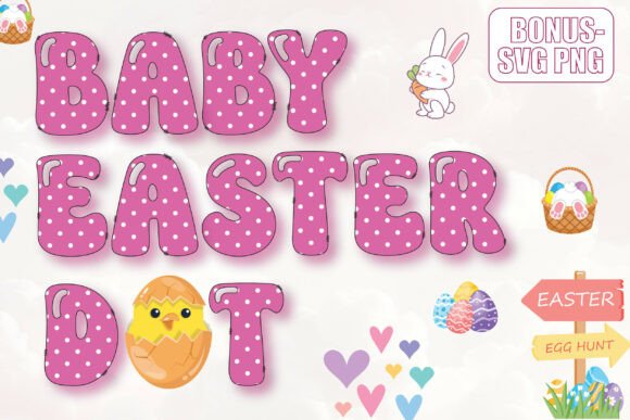 Baby Easter Dot: A Playful Typeface for Spring Projects