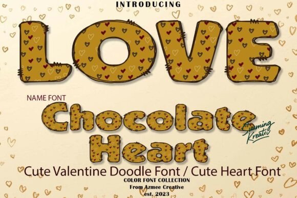 Chocolate Heart: A Sweet Typeface for Valentine's & Bakery Branding