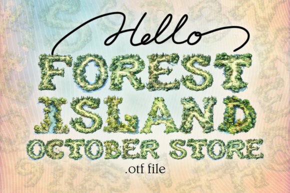 Forestisland: A Typeface Rooted in Nature's Palette