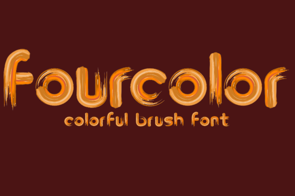 Fourcolor: The Brush Font That Brings Vibrant Energy to Your Projects