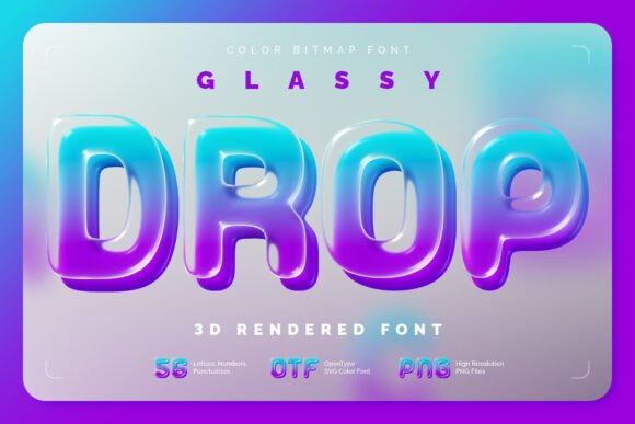Glassydrop: A Fresh Take on Modern Typography