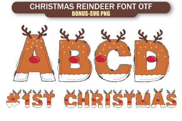 Rustic Holiday Charm: The Christmas Reindeer Font