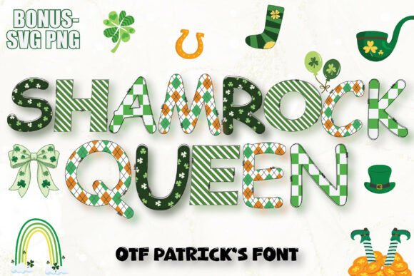 Shamrock Queen Patrick's Bundle: Festive Typography for Your Designs