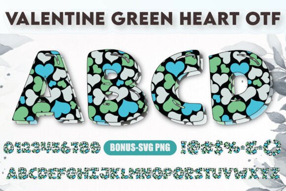 Valentine Green Heart: A Charming Typeface for Modern Romance